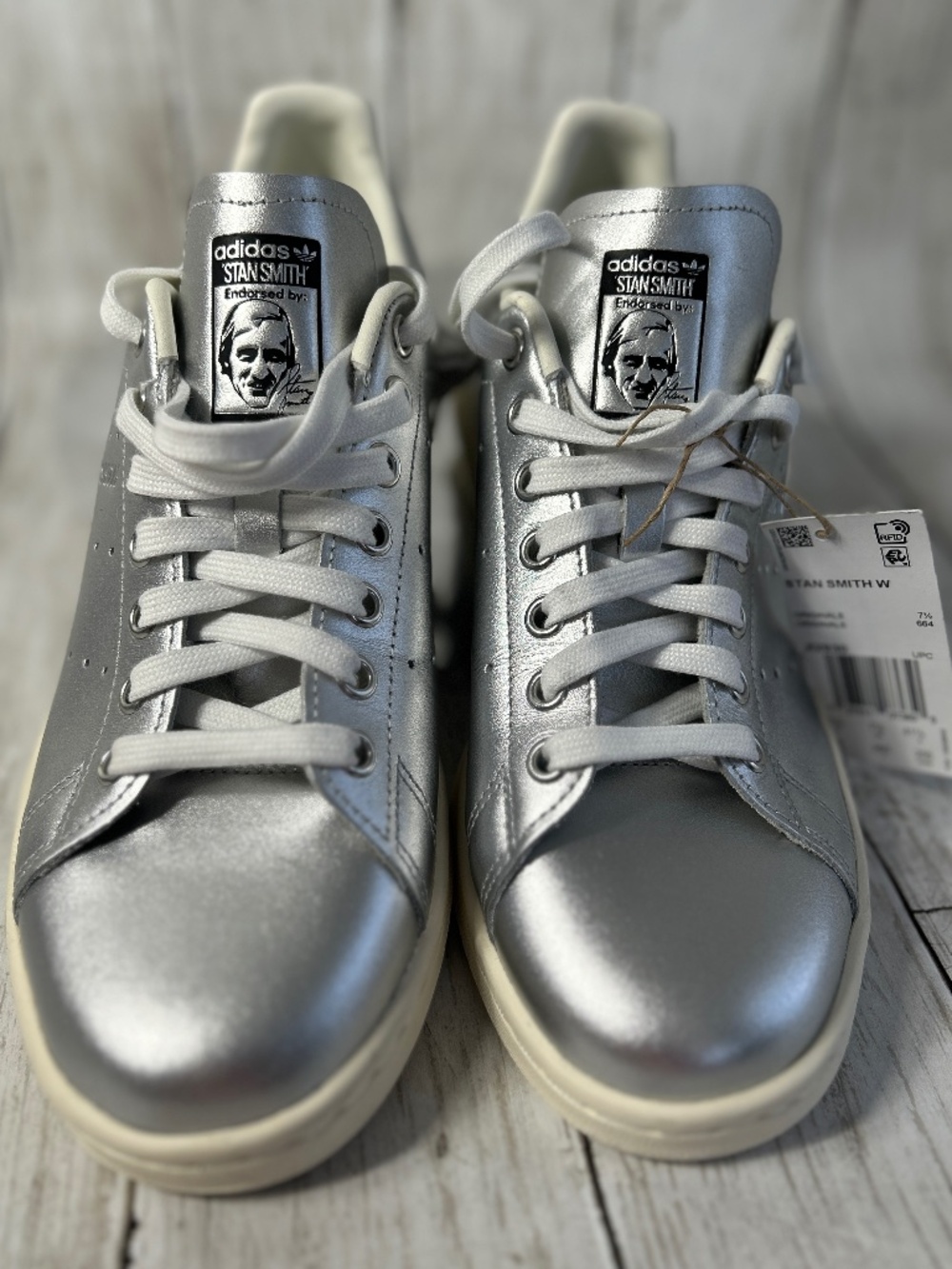 Adidas Stan Smith Silver Leather